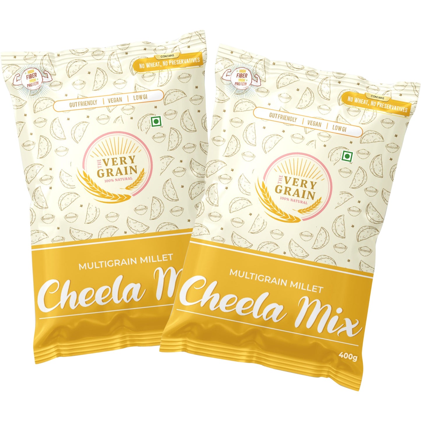 Multi Millet Cheela Mix (Gluten Free, High Protein) - 400 Gms each
