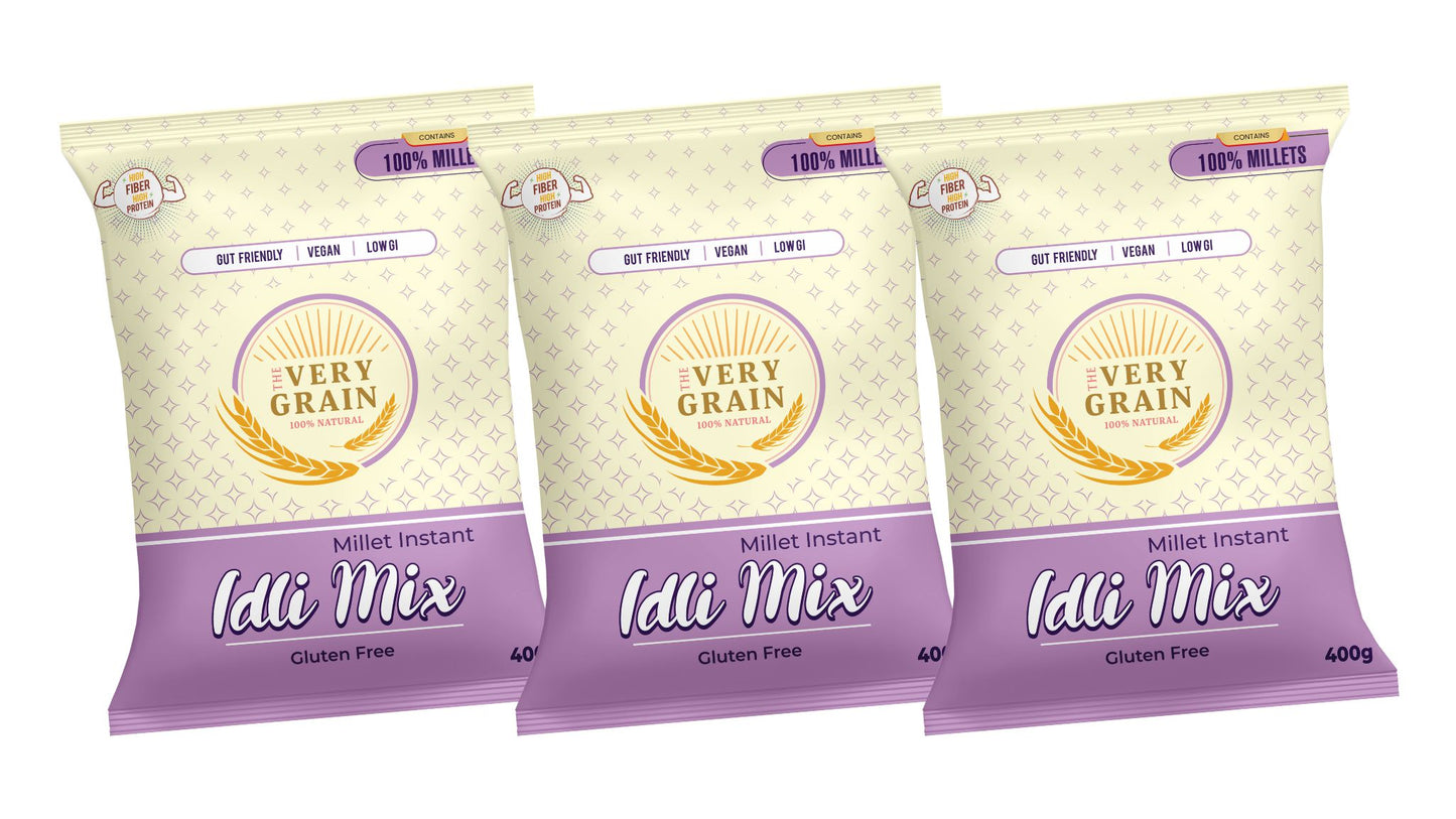 Millet Idli Mix (Gluten Free, Low GI, Diabetic Friendly) - 400 Gms each