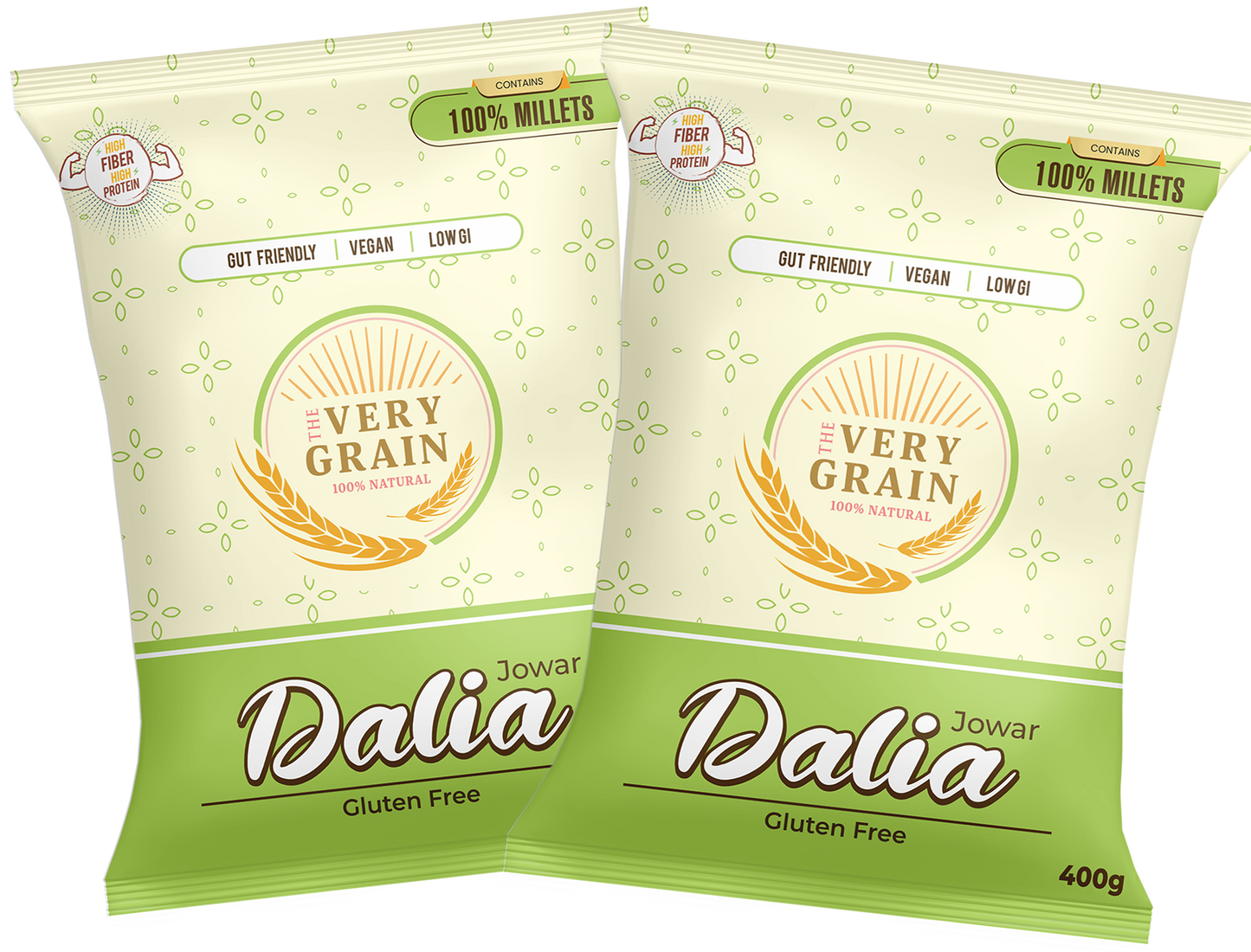 Jowar Dalia (Gluten Free, Low GI, Diabetic Friendly) - 400 Gms each