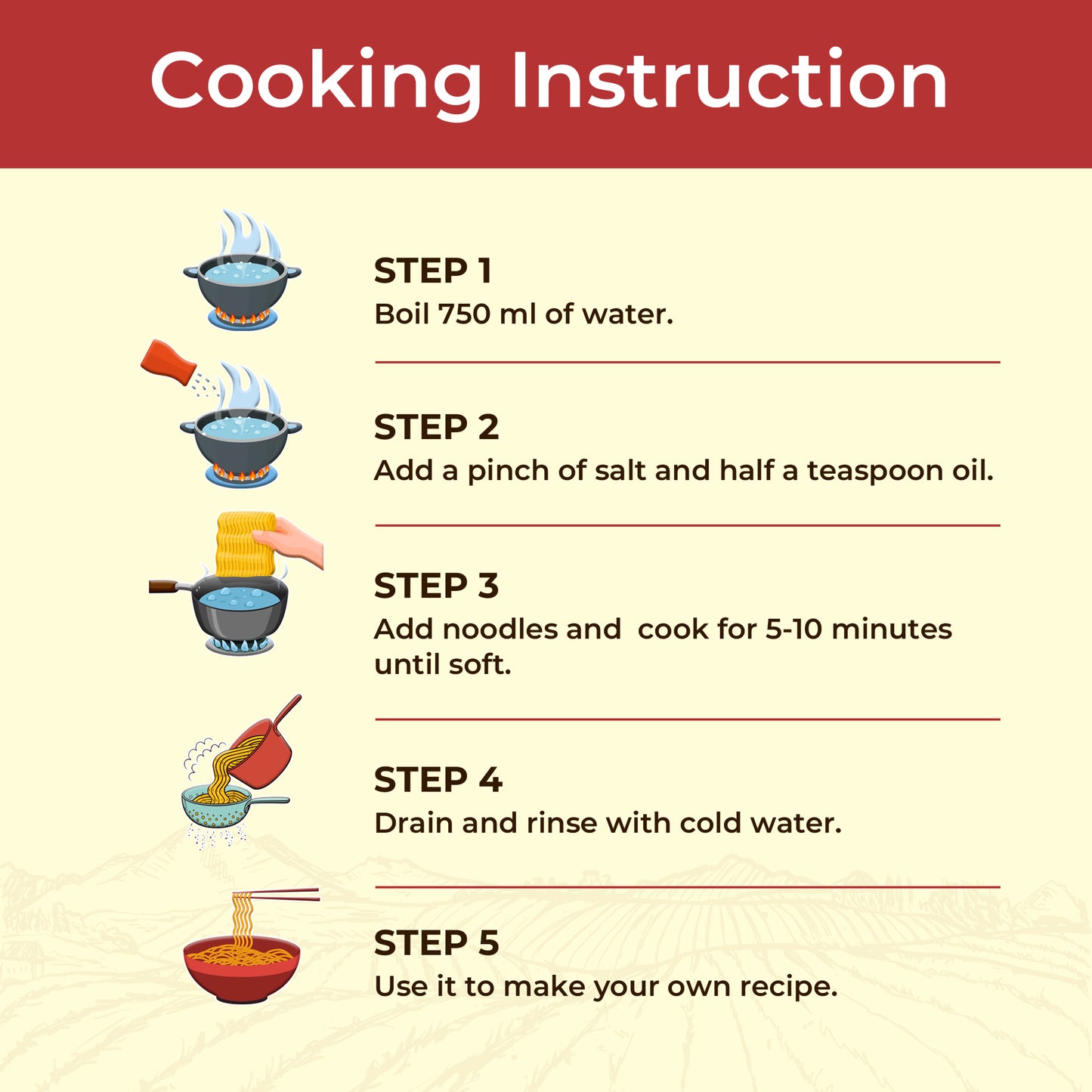 Multigrain Millet Noodles (Zero Maida, Low GI, High Protein) - 175 Gms each