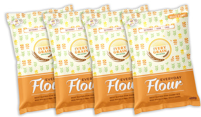 Everyday Flour (Low GI, High Protein, Wheat Free, Diabetic Friendly) - 1.6Kg (Pack of 4)