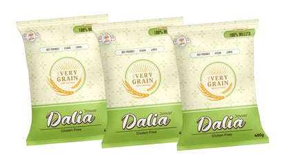 Jowar Dalia (Gluten Free, Low GI, Diabetic Friendly) - 400 Gms each