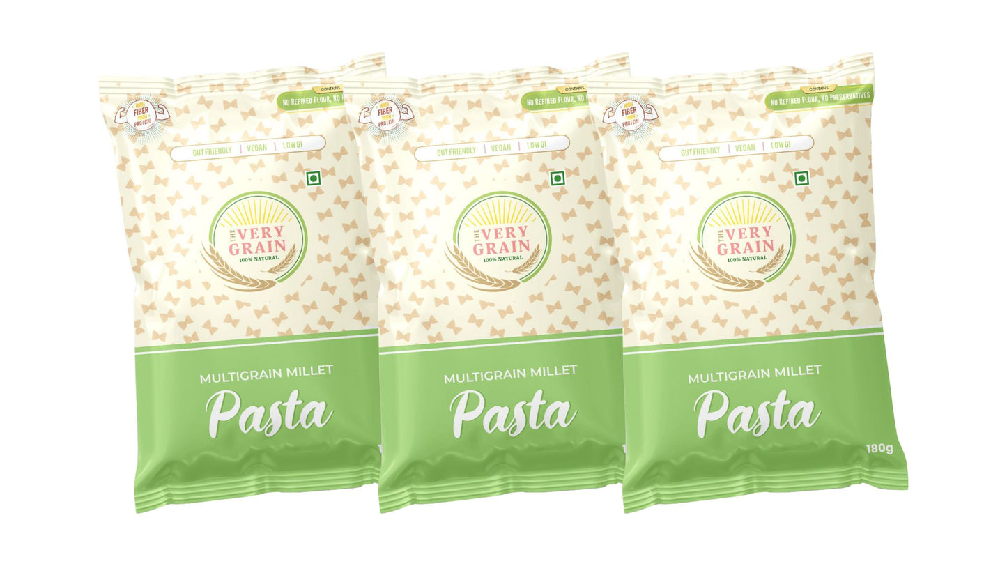 Multigrain Millet Pasta (Zero Maida, Low GI, High Protein) - 180Gms each