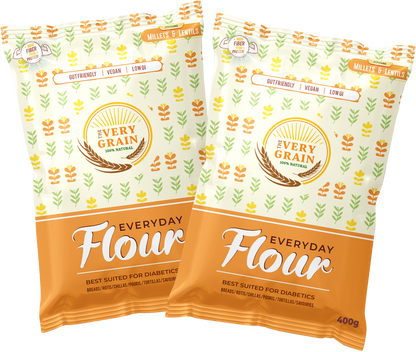 Everyday Flour (Low GI, High Protein, Wheat Free, Diabetic Friendly) - 400Gms