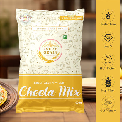 Multi Millet Cheela Mix (Gluten Free, High Protein) - 400 Gms