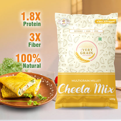 Multi Millet Cheela Mix (Gluten Free, High Protein) - 400 Gms