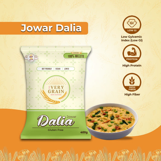 Jowar Dalia (Gluten Free, Low GI, Diabetic Friendly) - 400 Gms each