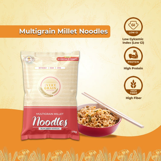 Multigrain Millet Noodles (Zero Maida, Low GI, High Protein) - 175 Gms each