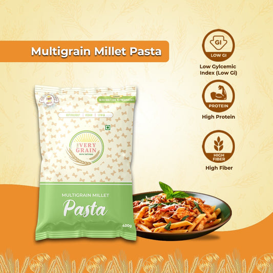 Multigrain Millet Pasta (Zero Maida, Low GI, High Protein) - 180Gms each