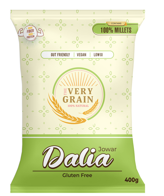 Jowar Dalia (Gluten Free, Low GI, Diabetic Friendly) - 400 Gms