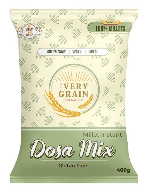 Millet Dosa Mix (Gluten Free, Low GI, Diabetic Friendly) - 400 Gms