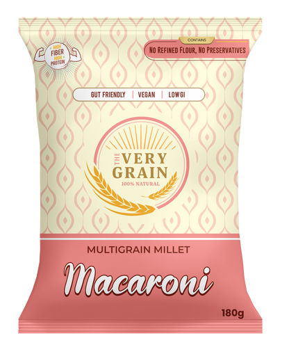 Multigrain Millet Macaroni (Zero Maida, Low GI, High Protein) - 180 Gms