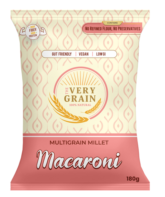 Multigrain Millet Macaroni (Zero Maida, Low GI, High Protein) - 180 Gms