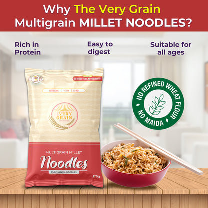 Multigrain Millet Noodles (Zero Maida, Low GI, High Protein) - 175 Gms